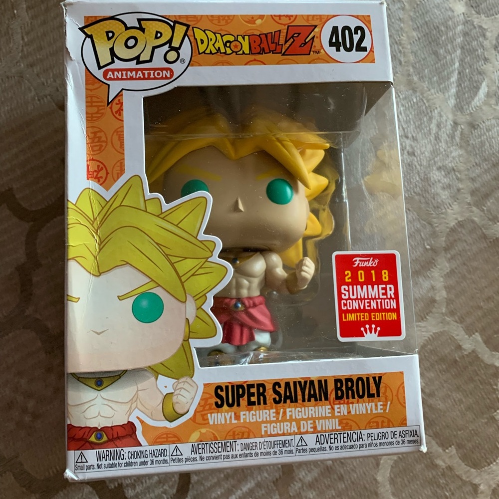 Funko Pop Dragon Ball Z Super Saiyan Broly 2018 summer convention exclusive